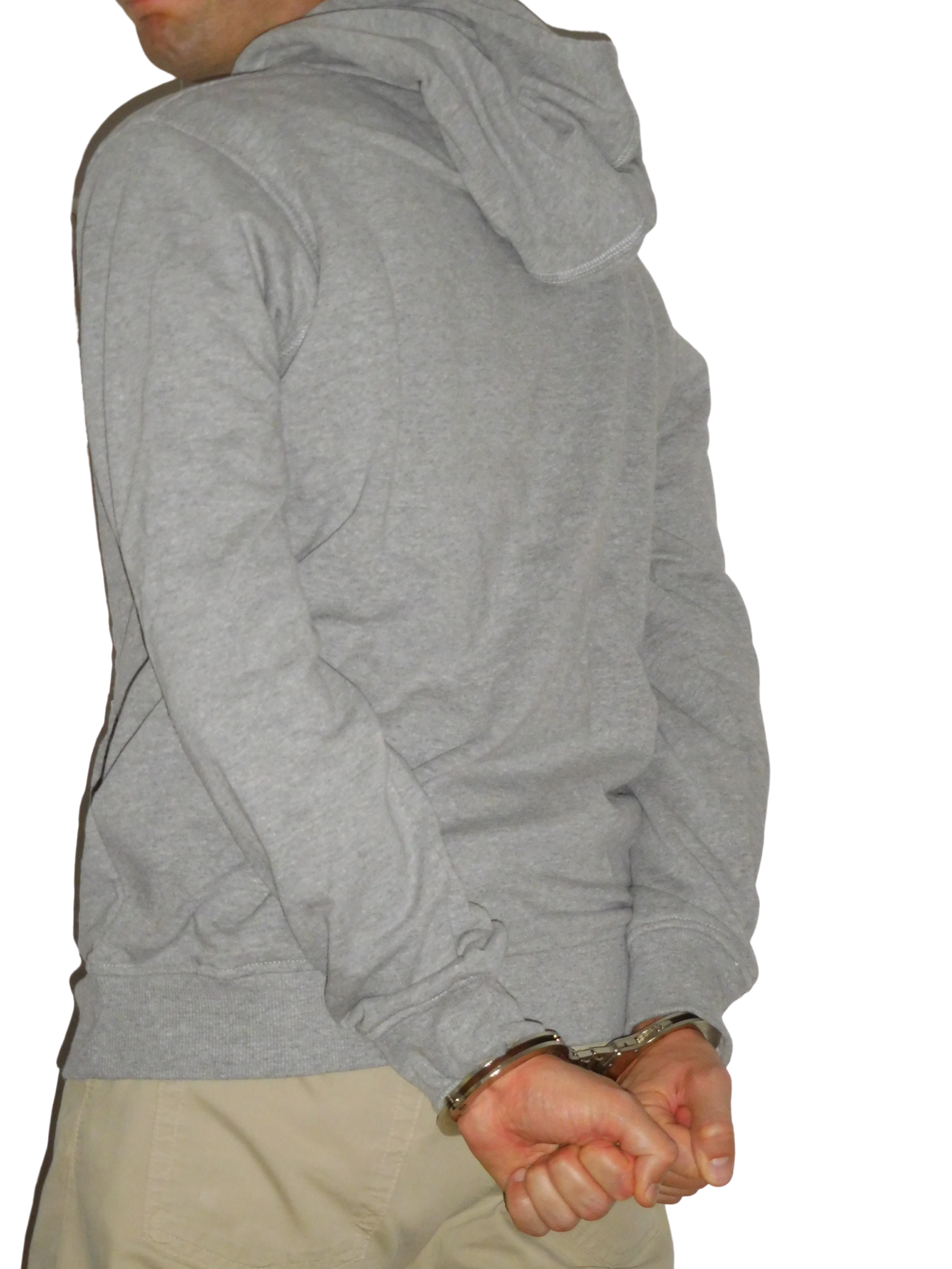 Illustration of a handcuffed suspect