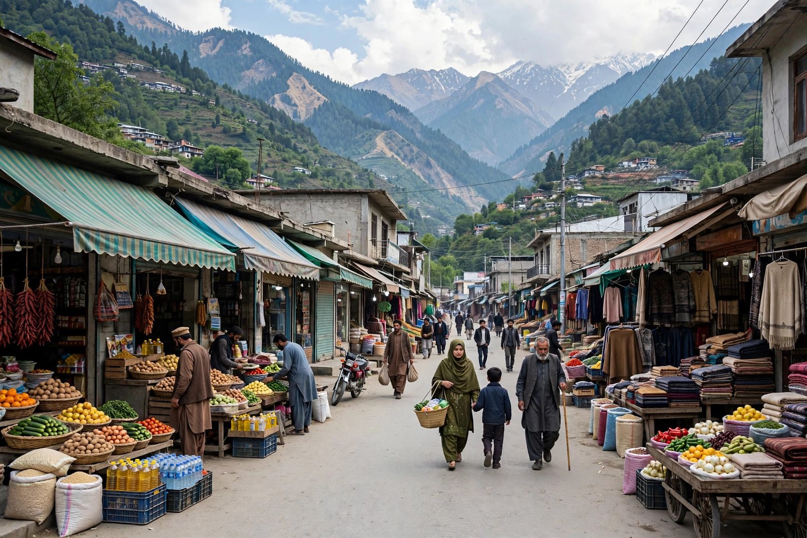 AJK residents raise concerns over PTI's October 4 protest call — illustrative AI-generated image
