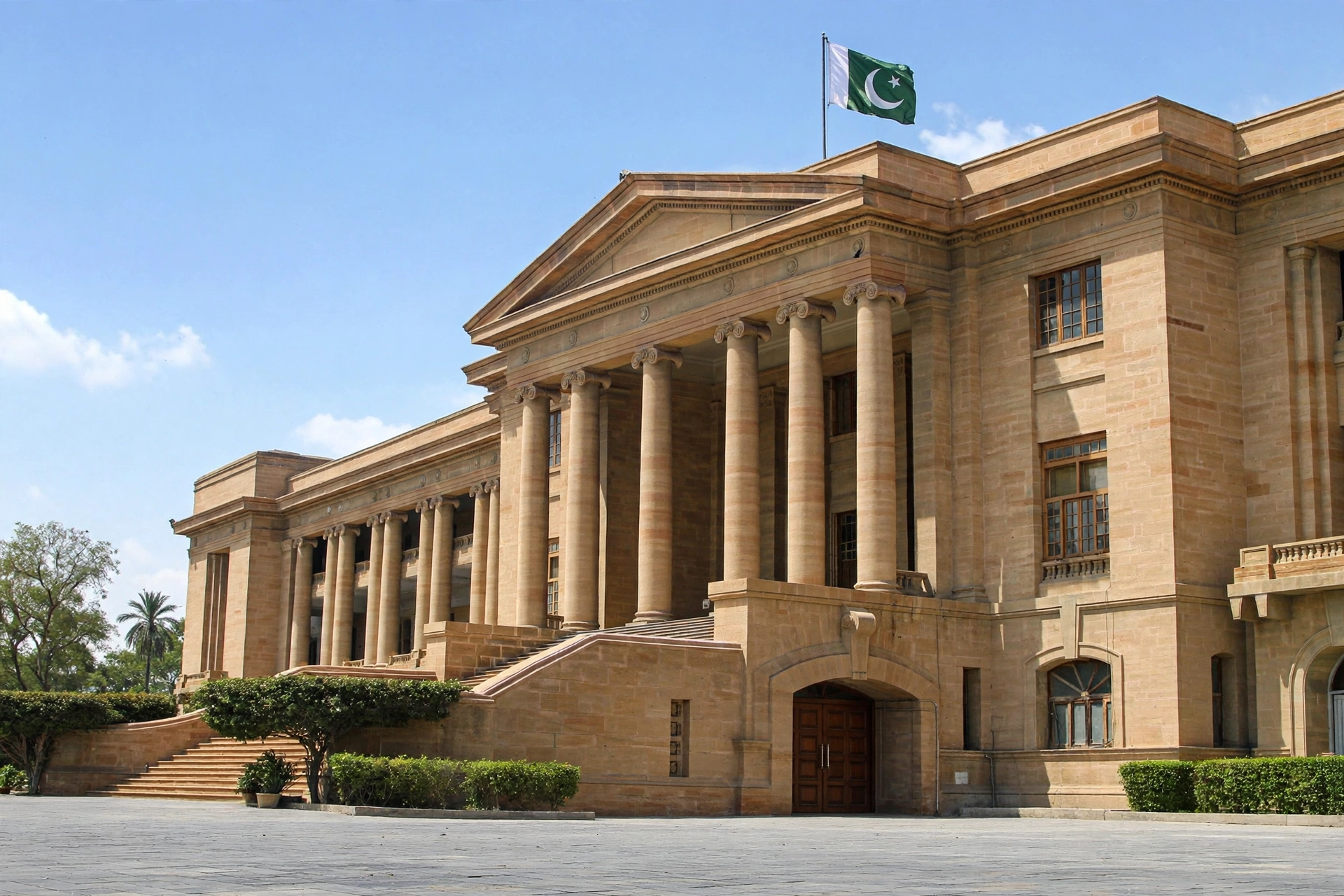 High court building — illustrative AI image